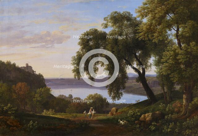 Lake Nemi, 1796. Creator: Nicolas-Didier Boguet.