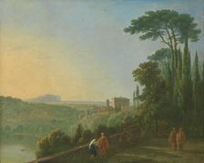 Lake Nemi and Genzano from the Terrace of the Capuchin Monastery, ca. 1756-57. Creator: Richard Wilson
