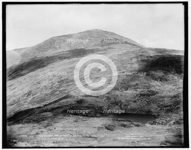 Lake of the Clouds and summit of Mt. Washington, White Mountains, c1900. Creator: Unknown.