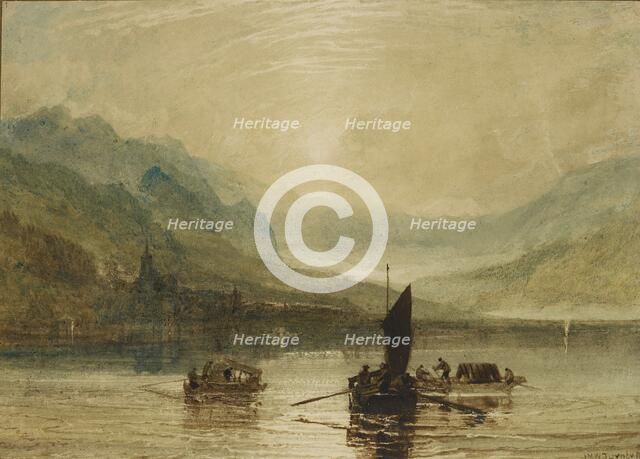 Lake of Brienz, Moonlight, 1802-1808. Artist: JMW Turner.