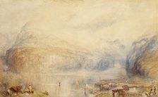 Lake of Lucerne from Brunnen, 1845. Creator: JMW Turner