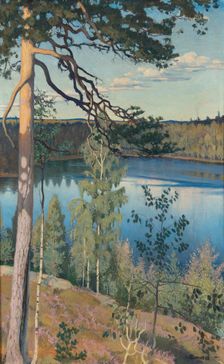 Lake on the Wilderness, 1895. Artist: Blomstedt, Väinö Alfred (1871-1947)
