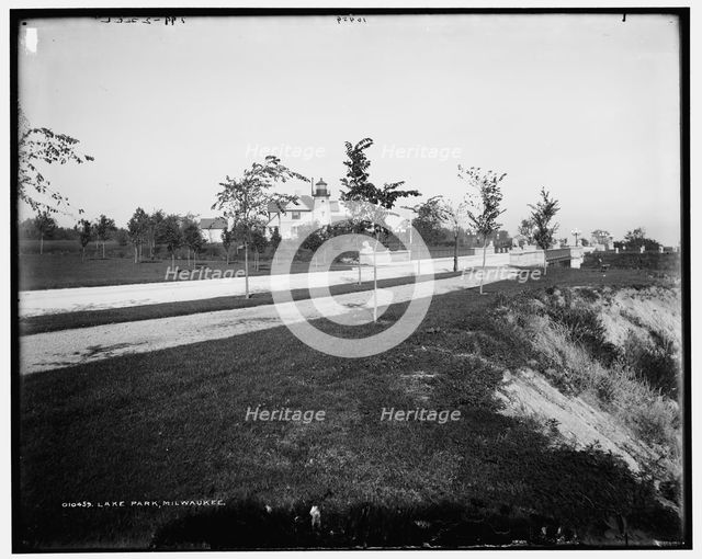 Lake Park, Milwaukee, between 1890 and 1901. Creator: Unknown.