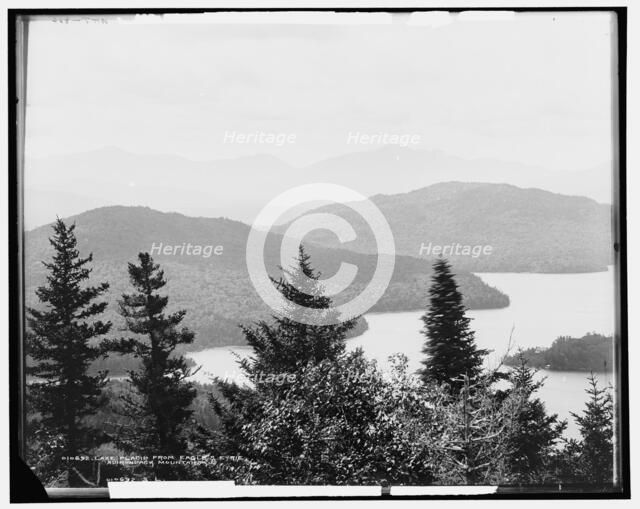 Lake Placid from Eagle's Eyrie, Adirondack Mountains, between 1901 and 1906. Creator: William H. Jackson.