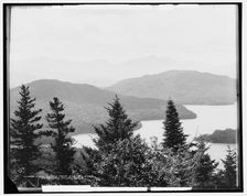 Lake Placid from Eagle's Eyrie, Adirondack Mountains, between 1901 and 1906. Creator: William H. Jackson