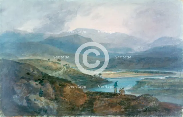 'Lake, Scotland', 1801-1802.  Artist: JMW Turner