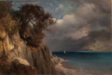 Lake Scene, 1875. Creator: Edward L. Custer