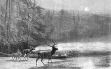 "Lake Scene - Early Morning," by Mr. Wüst, 1871. Creator: William Hollidge