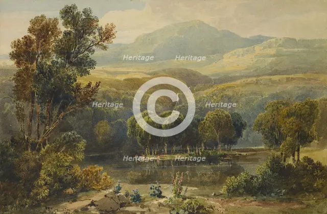Lake Scene, North Wales, 1811. Creator: David Cox the Elder.