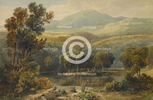 Lake Scene, North Wales, 1811. Creator: David Cox the Elder.