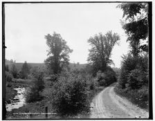 Lake Skaneateles, N.Y., the gorge road, between 1890 and 1901. Creator: Unknown
