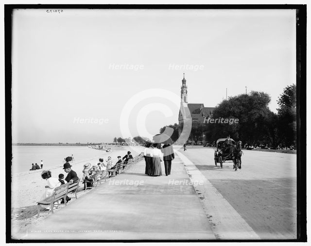 Lake Shore Drive, Jackson Park, Chicago, Ill., c1907. Creator: Unknown.