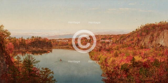 Lake Shawangunk, 1863. Creator: Worthington Whittredge.
