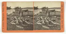 Lake Superior Scenery, North Shore, late 19th century. Creator: P.B. Gaylord