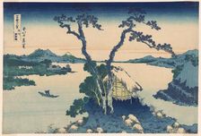 Lake Suwa in Shinano Province (Shinshu Suwako), from the series "Thirty-six Views of..., c. 1830/33. Creator: Hokusai