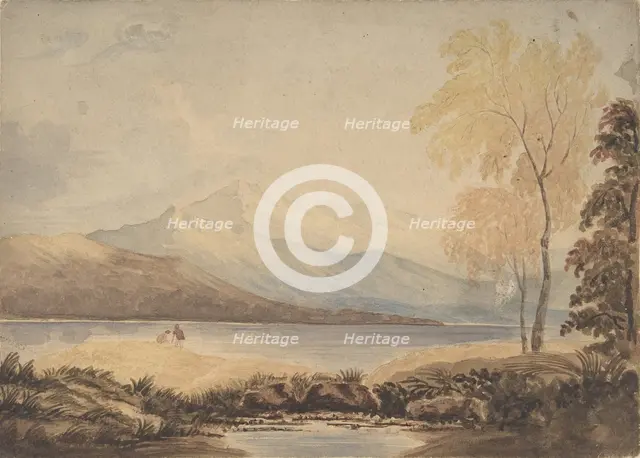 Lakeland Landscape, early 19th century. Creator: Formerly attributed to Copley Fielding.