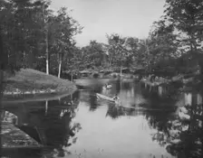 Lakelet in the Grounds of the Soldier's Home, Milwaukee c1897. Creator: Unknown