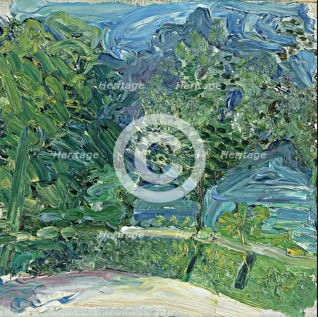 Lakeside Road near Gmunden, 1907. Artist: Gerstl, Richard (1883-1908)