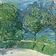 Lakeside Road near Gmunden, 1907. Artist: Gerstl, Richard (1883-1908)