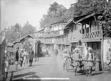 Lakkar Bazaar, with the Hindustan and the Tibet road, Simla, India, 20th century