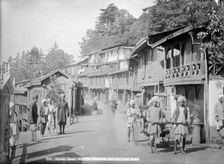 Lakkar Bazaar, with the Hindustan and the Tibet road, Simla, India, 20th century