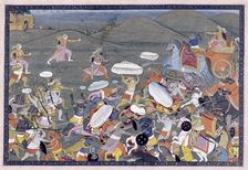Lakshmana Fights Indrajit, 1775-1800. Creator: Unknown
