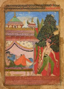 Lalit Ragini, folio from a Ragamala, ca. 1605-1610. Creator: Unknown