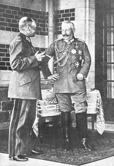 'L'Allemagne Abattue; Le grand responsible; Guillaume II, au mois de juin 1918..., 1918. Creator: Unknown