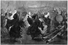 Lama dance at Jummoo, performed before the Prince of Wales 1876