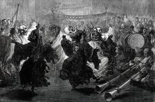Lama Dance at Jummoo, performed before the Prince of Wales...1876. Creator: W. H. O.