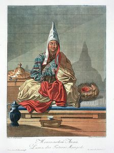 Lama of the Mongolian Tartars 19th century. Artist: Jegor Scotnikoff