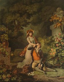 L'Amant Surpris (The Surprised Lover), 1798, (1913). Artist: Charles-Melchior Descourtis