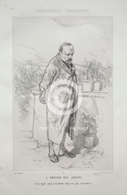 LAmateur des Jardins. Creator: Paul Gavarni (French, 1804-1866).