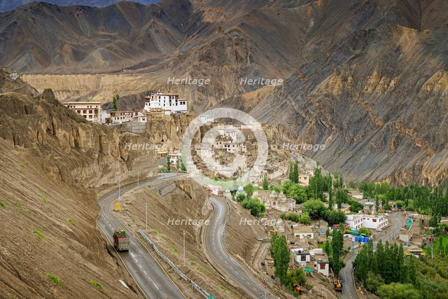 Lamayuru monastery, Ladakh, India, 2023. Creator: Peter Thompson.