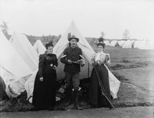 Lamb, Richard and Mrs. Lamb. (Spanish American war camp), between 1890 and 1910. Creator: Unknown