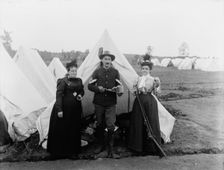 Lamb, Richard and Mrs. Lamb. (Spanish American war camp), between 1890 and 1910. Creator: Unknown