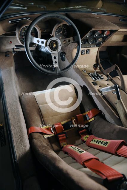 Lamborghini Miura p400s 1970 . Artist: Simon Clay.