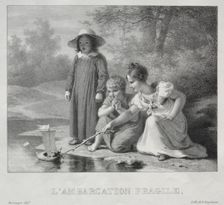 LAmbarcation fragile. Creator: Antoine Béranger (French, 1785-1867)
