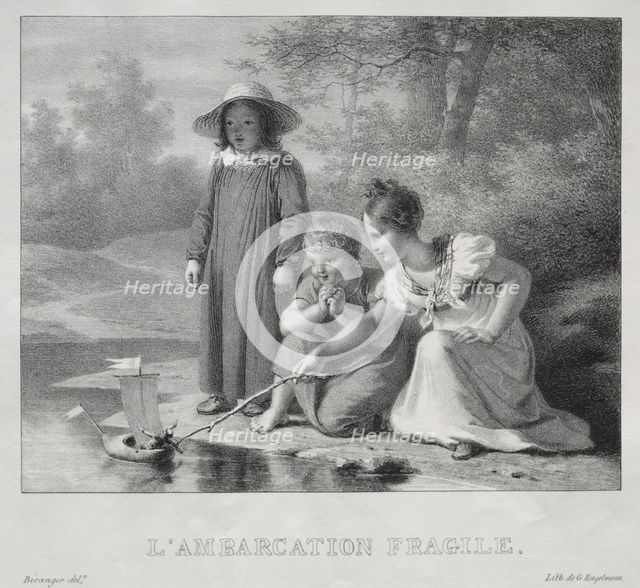 LAmbarcation fragile. Creator: Antoine Béranger (French, 1785-1867).