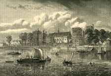 Lambeth Palace from the River, 1709 (c1878). Creator: Unknown