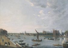 Lambeth Palace from Horseferry c1750