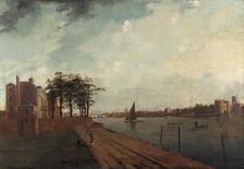 Lambeth Palace from Millbank (1808?). Artist: Daniel Turner