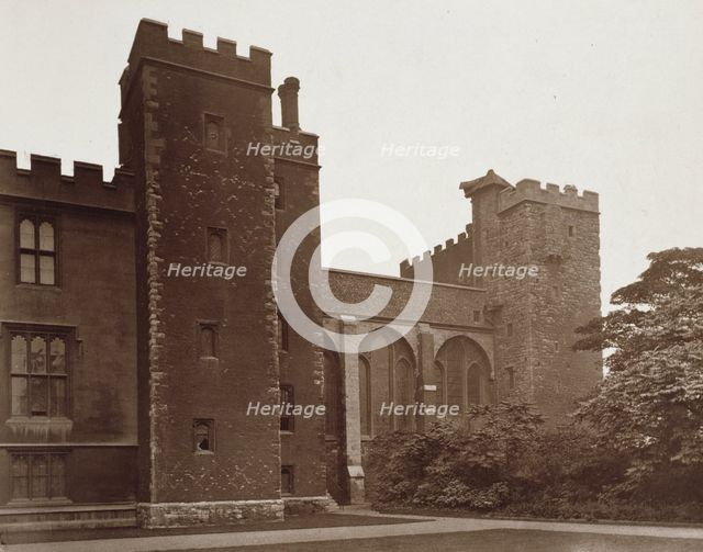Lambeth Palace - "Lollards' Tower", c1883. Creator: Henry Dixon & Son.