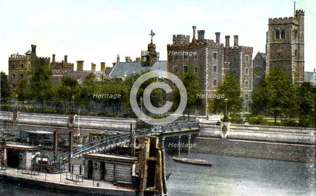Lambeth Palace, London, 20th century. Artist: Unknown
