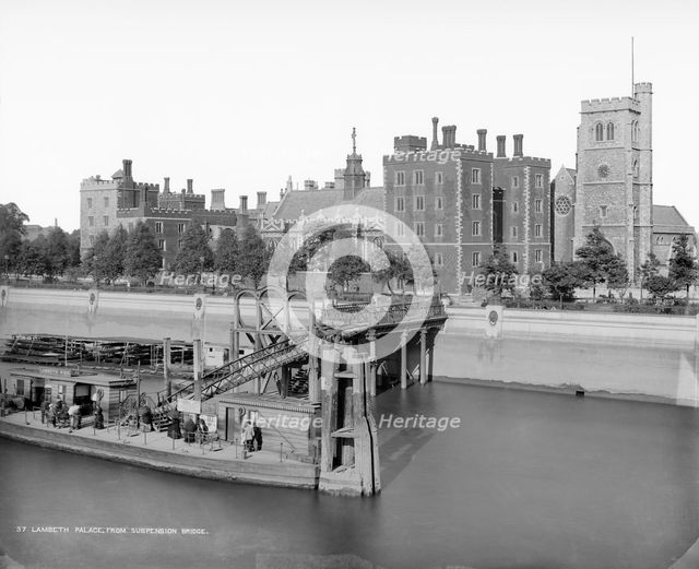 Lambeth Palace, Lambeth, London, c1870-1900. Artist: York & Son