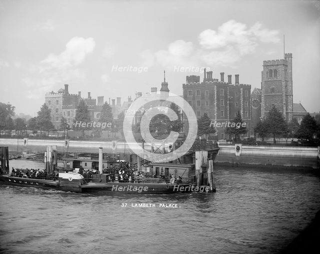 Lambeth Palace, Lambeth, London, c1870-1900. Artist: York & Son