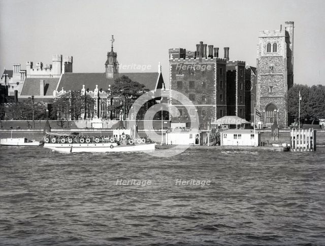 Lambeth Pier, London, c1955. Creator: Arthur Charles Kirby Ware.