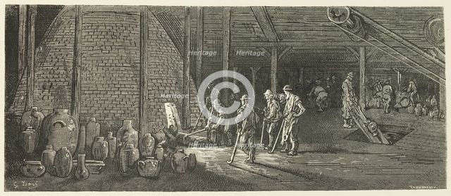 Lambeth Potteries, 1872.  Creator: Adolphe François Pannemaker.