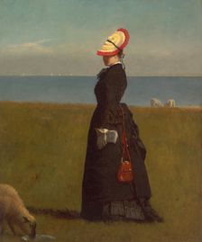 Lambs, Nantucket, 1874. Creator: Eastman Johnson