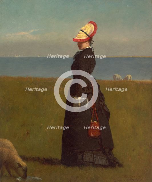 Lambs, Nantucket, 1874. Creator: Eastman Johnson.